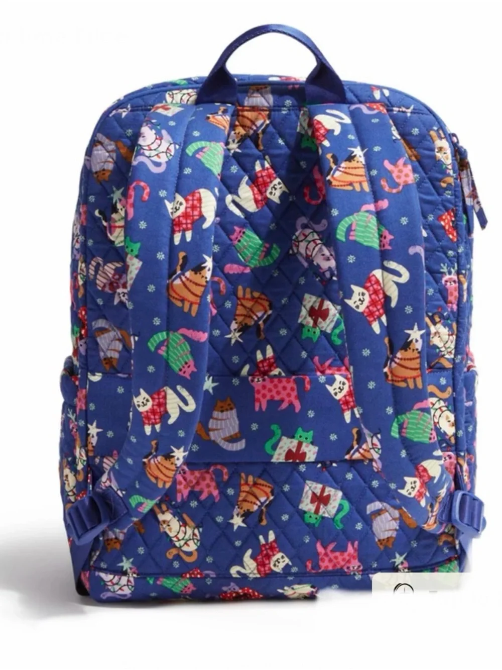 Vera Bradley Essential Large Backpack in Catnip Christmas NWT